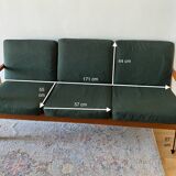 Vintage 3 Seater Sofa Ole Wanscher