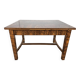 Extendable Art Deco table in olive root