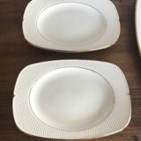 Rectangular plates Terre de Fer Salins