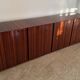 Monumental rosewood sideboard zebrawood lacquered mid-century design 1970