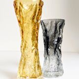 1970s Brutalist Art Glass Vases by Kurt Wokan, Handmade in Germany