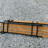 Vintage bench with back