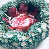 Mid-Century Italian Modern Art Pottery Bowl with Ocean Coral Structure, 1960s