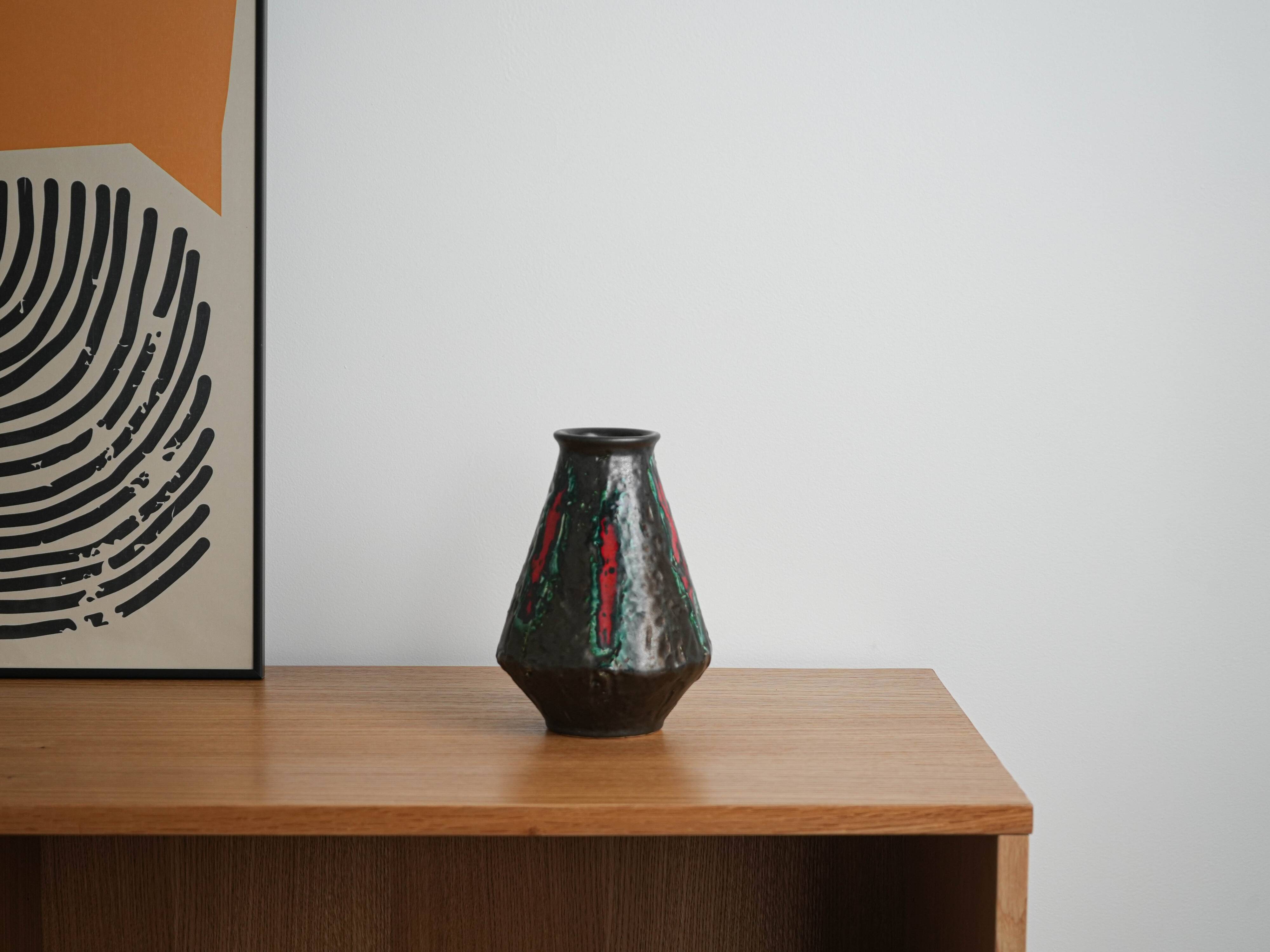 Ceramic vase, German design, 1970s, made in West Germany