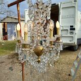 19th century crystal chandelier