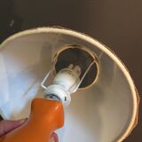 Corep wicker and ceramic table lamp