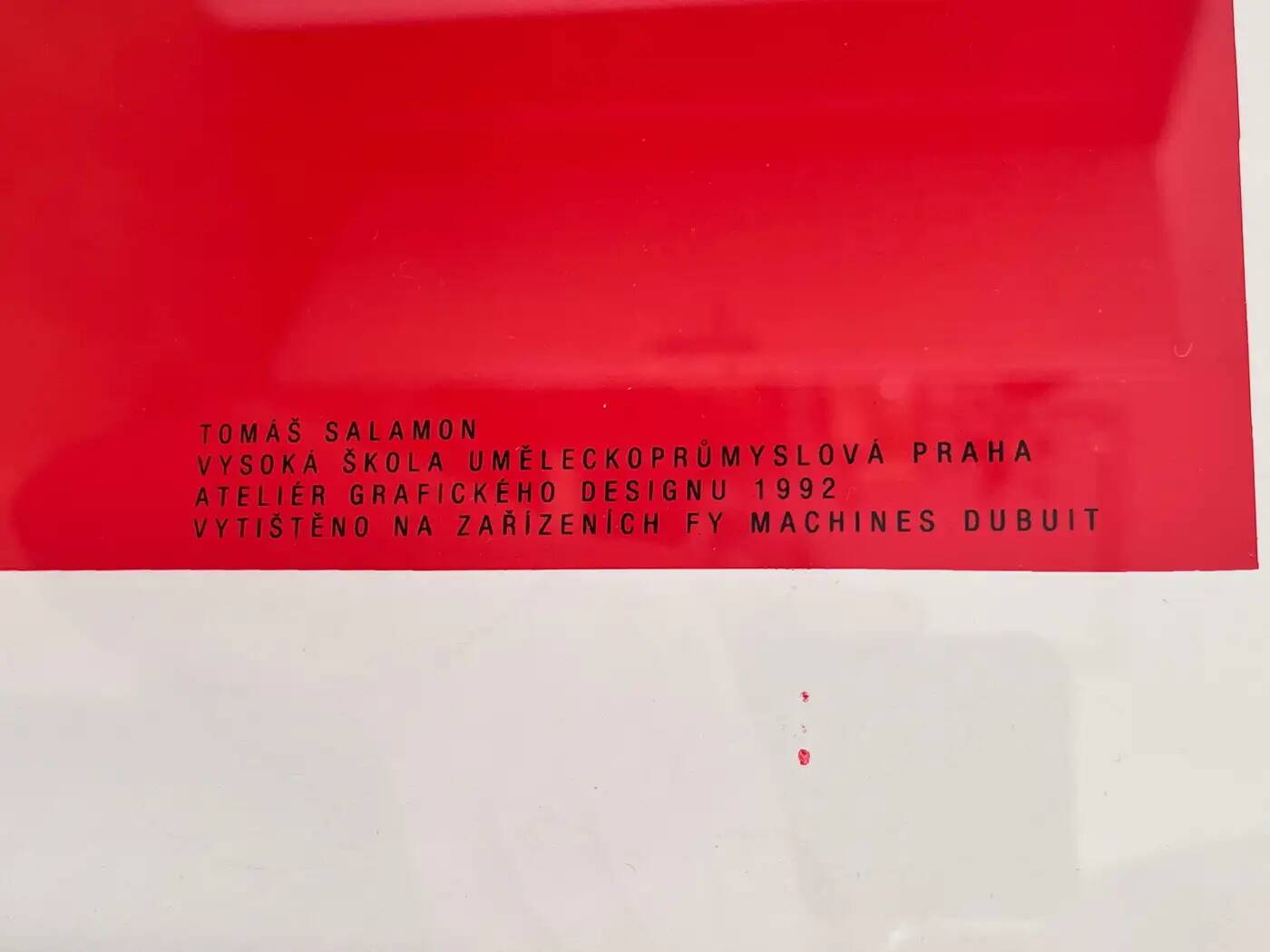 Big original poster by Tomas Salamon - Playboy's world / Baťa, 1992