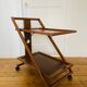 Desserte vintage chariot en bois, 1960