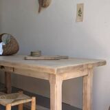 Table de ferme restaurée