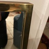 Rectangular brass mirror