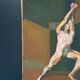 Swedish Oil on Canvas"The Discus Thrower" by Eric Elfvén,vintage and framed