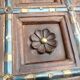 Colonial-style wooden square coffee table