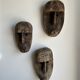 Large Timor mask in patinated wood H:50cm (2)