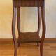 Sellette ancienne en bois sculpté et marbre – fin XIXᵉ