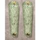 Monumental Green Murano Glass Wall Sconces From Italy – Set of Two