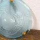 Art Deco sky blue moulded glass pendant light 35 cm - Electrified