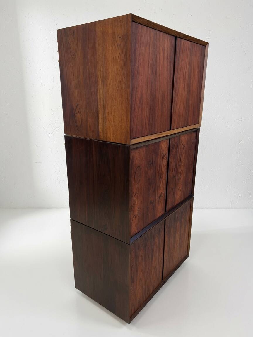 Poul Cadovius Floating Wall Mounted Rosewood Sideboard By CADO, 1960s.
