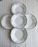 5 soup plates, iron earth, old French plates, Saint Amand,