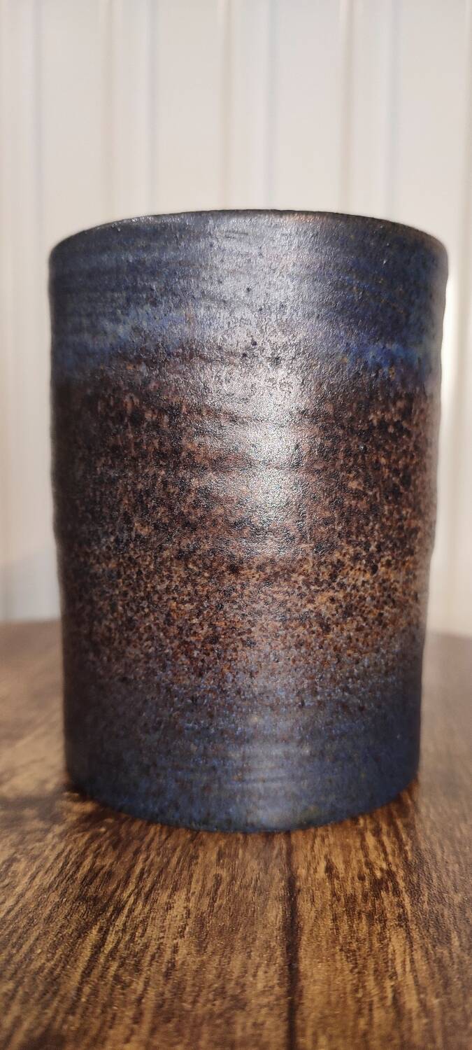 Small ceramic roller vase by Louis Yves Bonnet