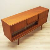 Buffet haut en teck, design danois, années 1970, production : Danemark