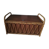 Vintage rattan trunk