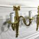 Pair of sconces Bronze 2 lights Louis XVI style