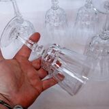 Vintage cut crystal wine glass Cristal d'Arques Chantelle Lady victoria