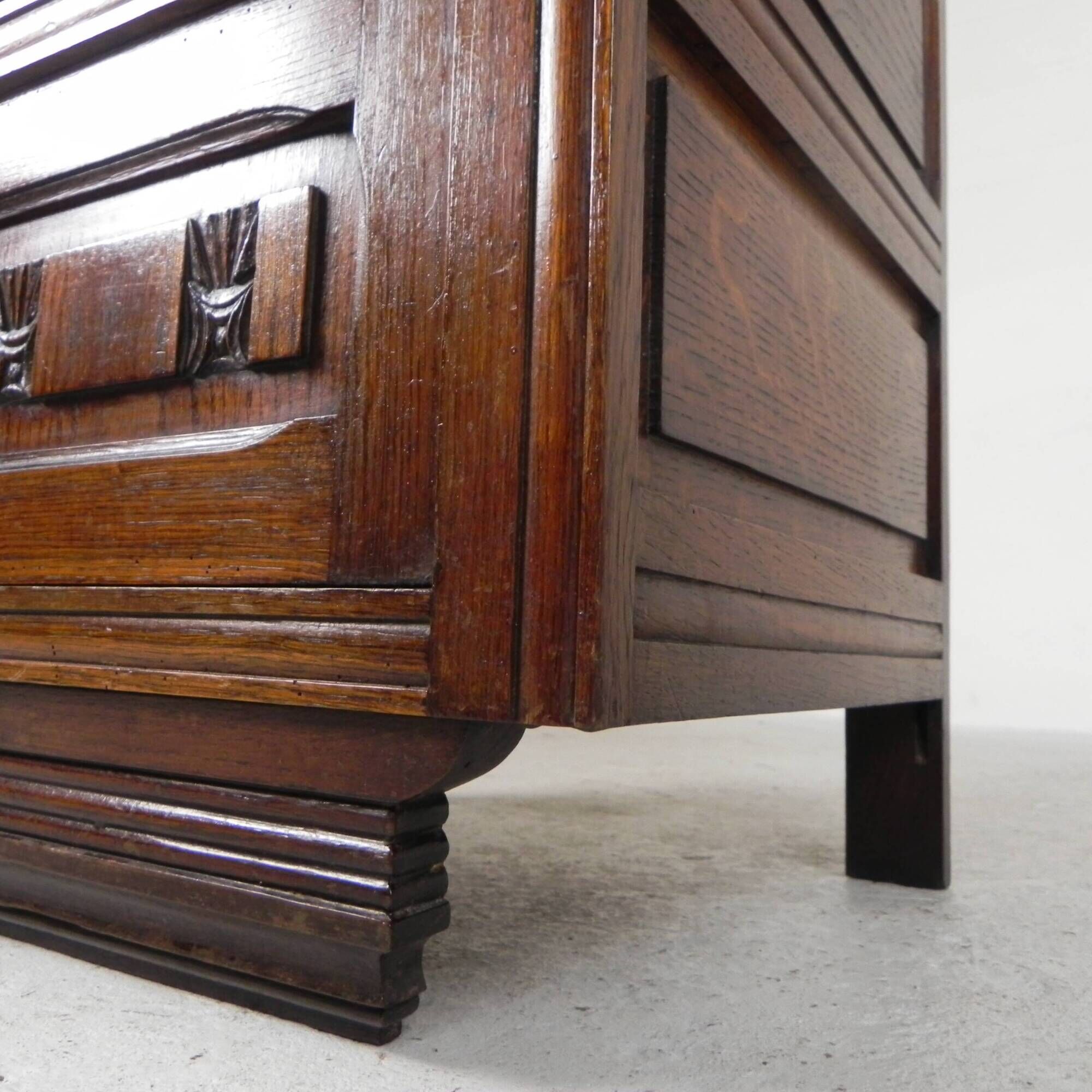 Art Deco bedside table with marble top, 1930s