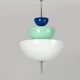 Rare 1980s Memphis style Murano glass chandelier / pendant lamp - Tre