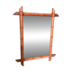 Large vintage bamboo mirror