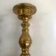 Pair of brass candle holders XIXth 31cm