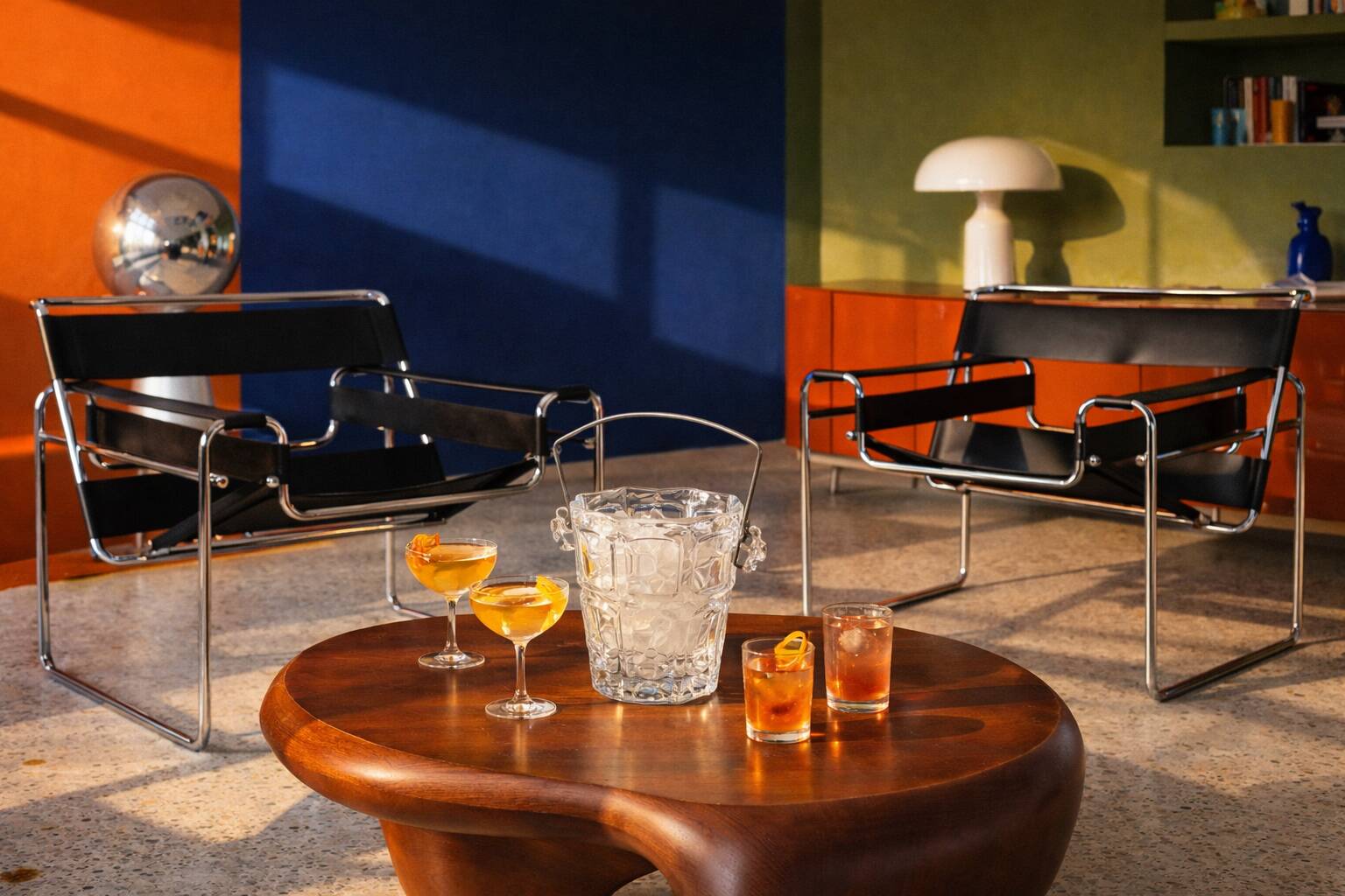 Vintage crystal ice bucket