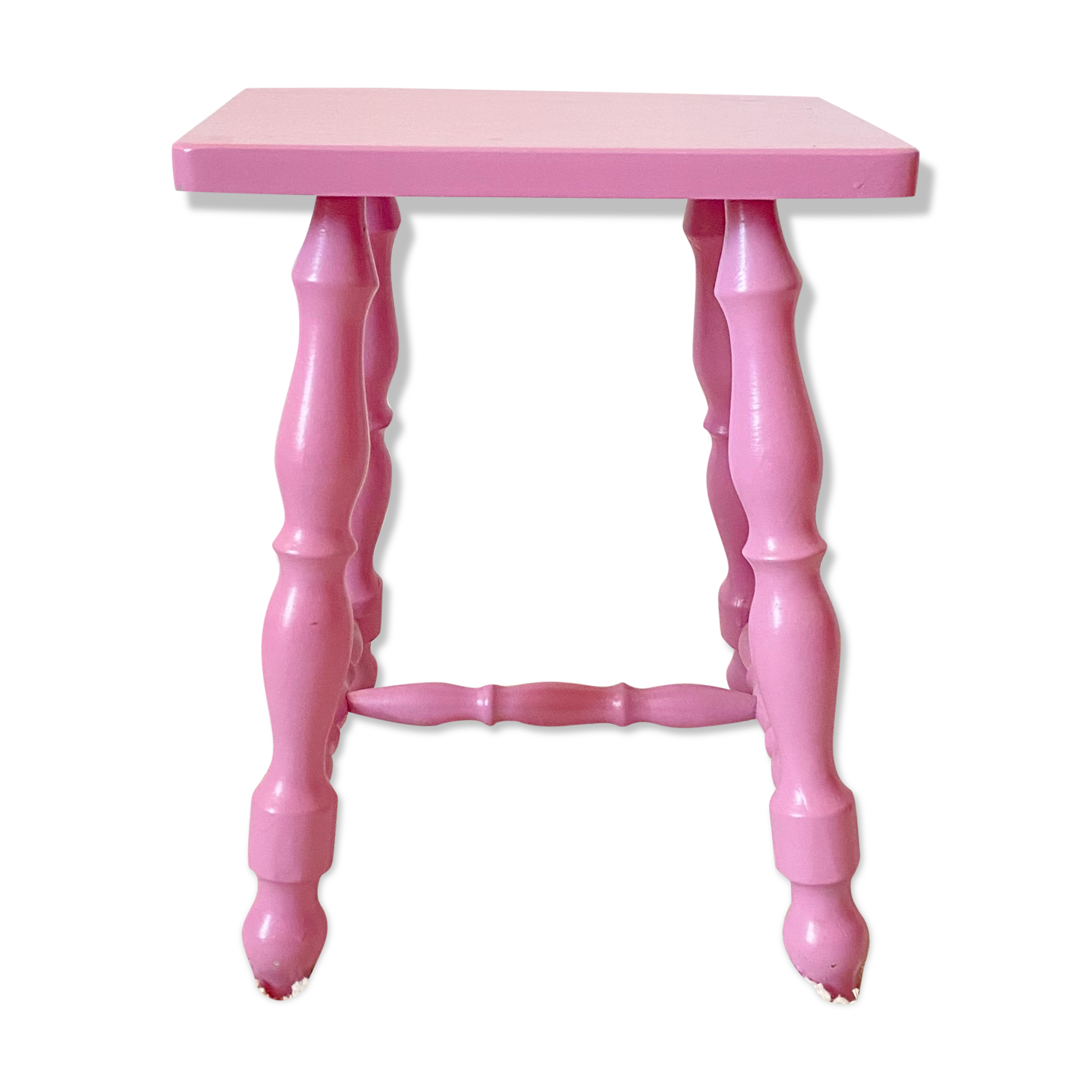 Vintage pink stool