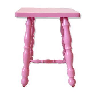 Vintage pink stool