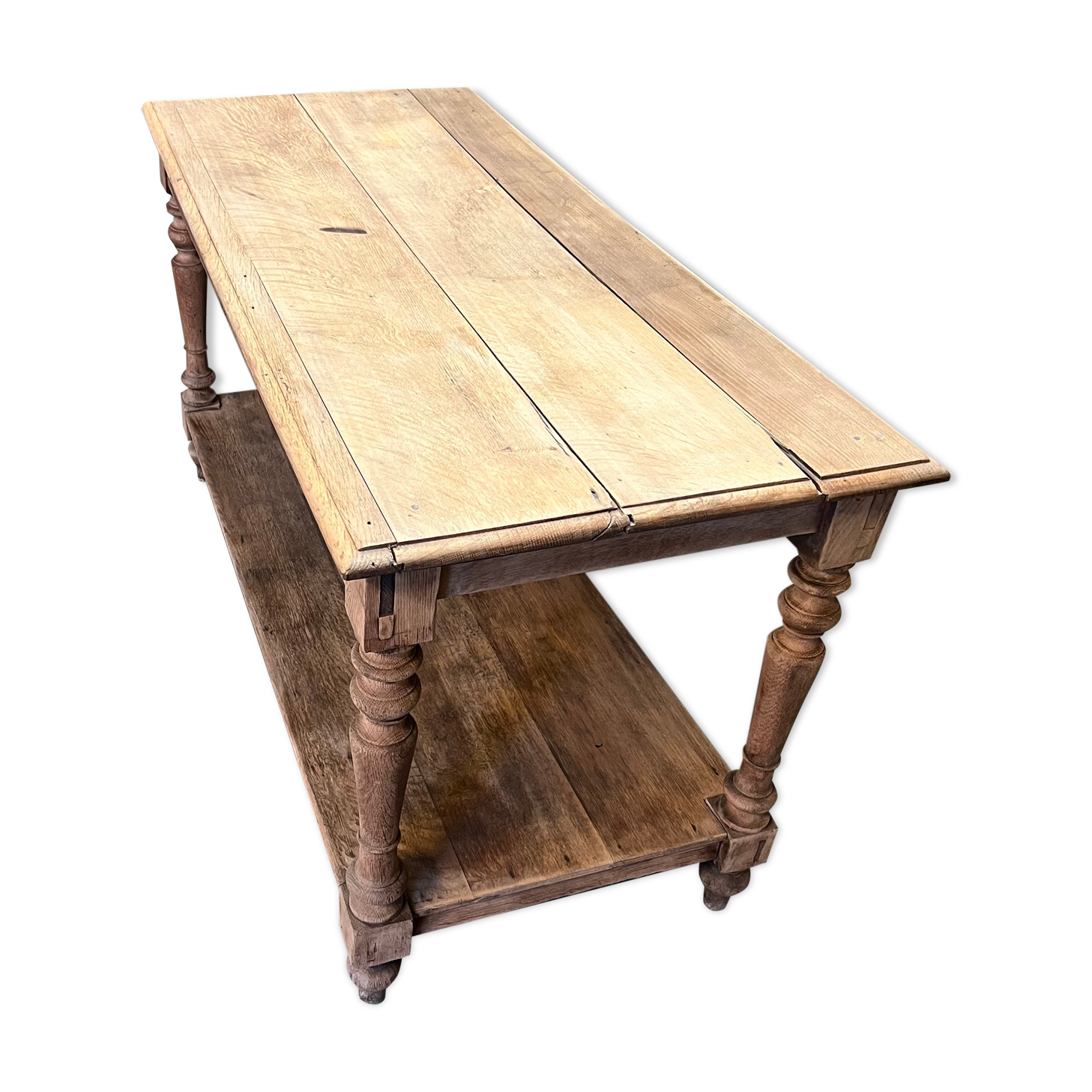 Table de drapier en chêne fin xix eme