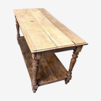 Oak draper table late nineteenth century