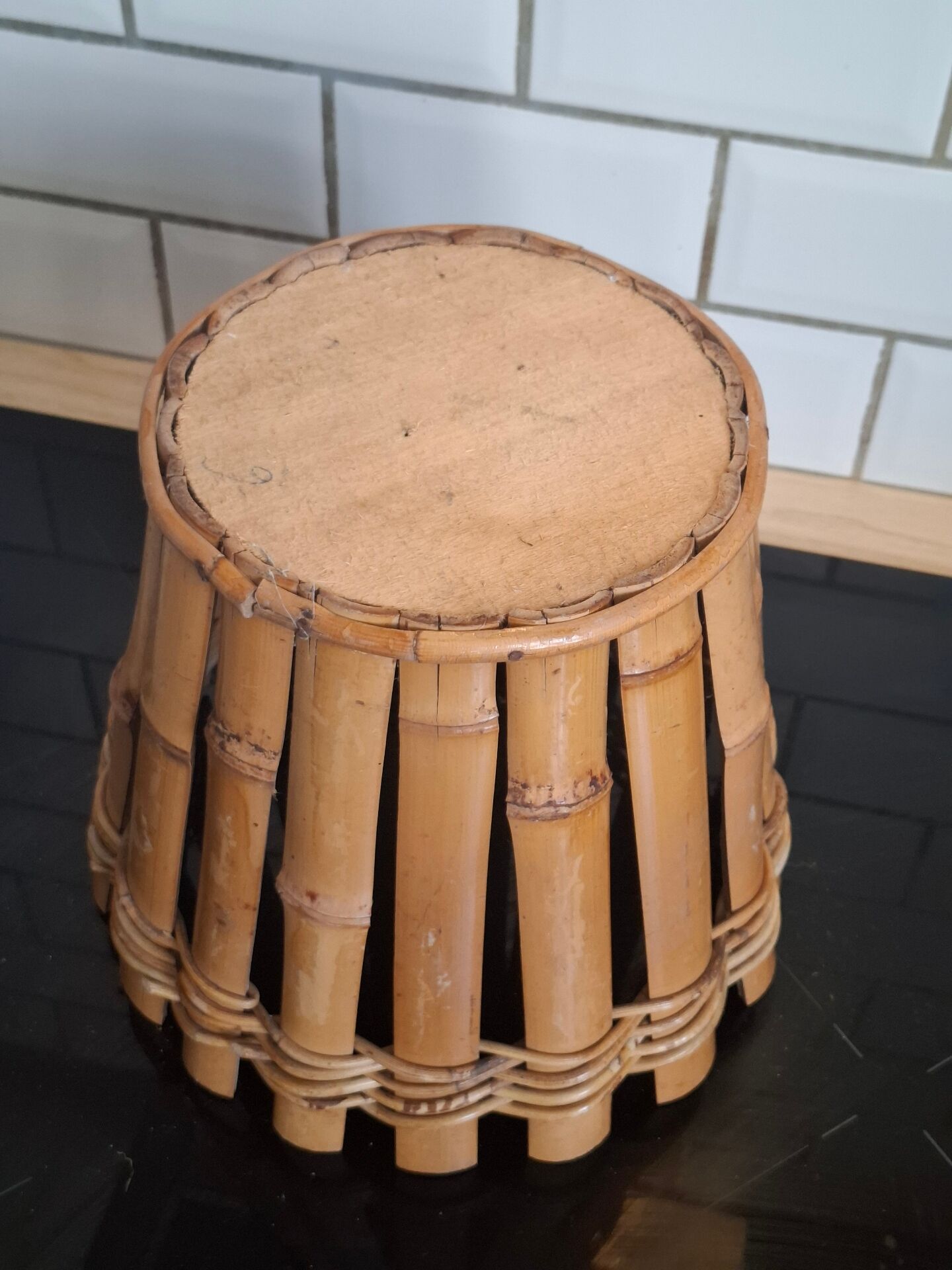 Bamboo cache pot