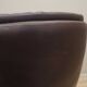 Leather swivel armchair, Danish design, 1960s, designer: H.W. Klein, manufacture: Bramin