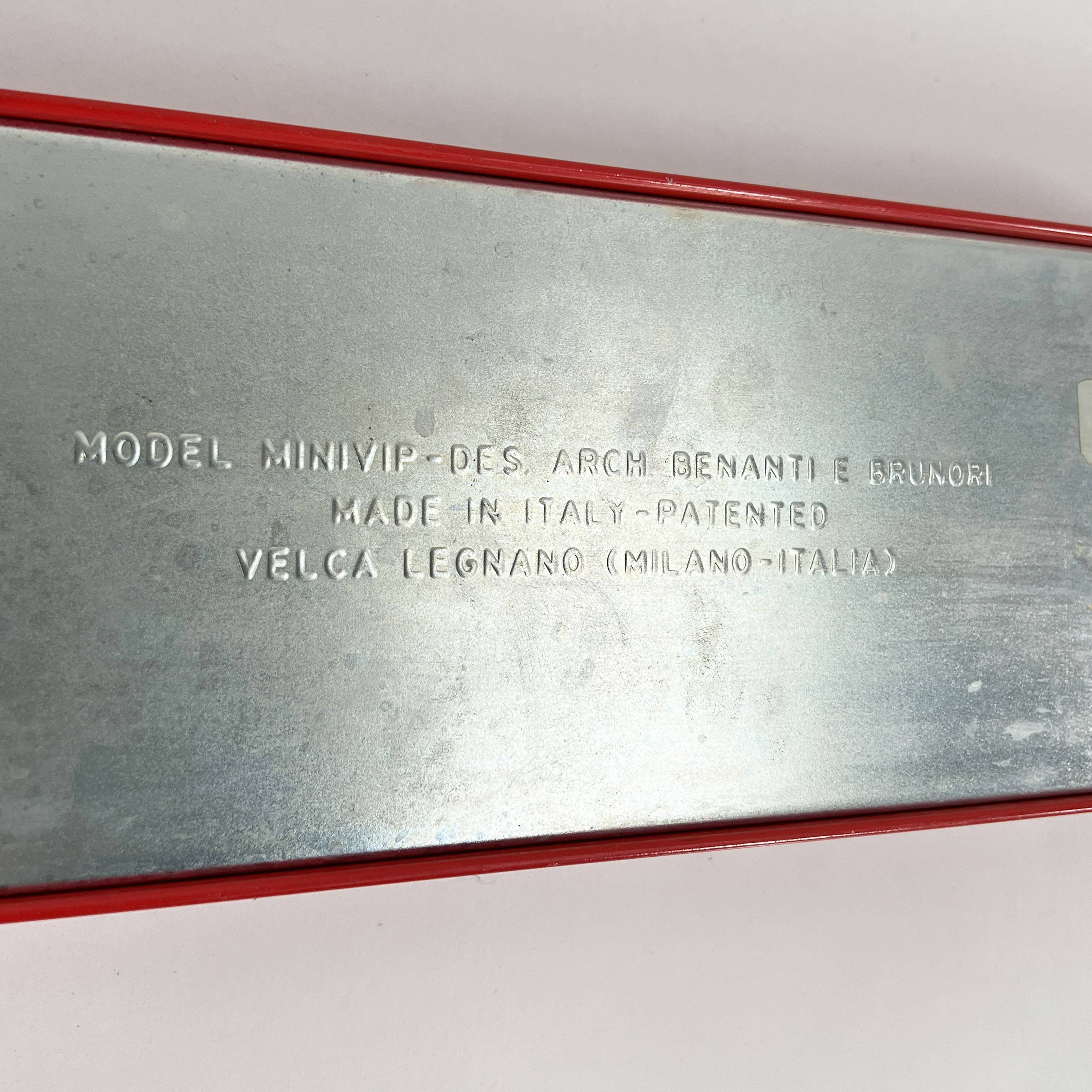 Red “Minivip” wall coat rack by Benanti & Brunori for Velca Legnano, 1970s