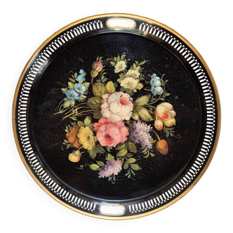 Large "Napoleon III" hand-painted platter
