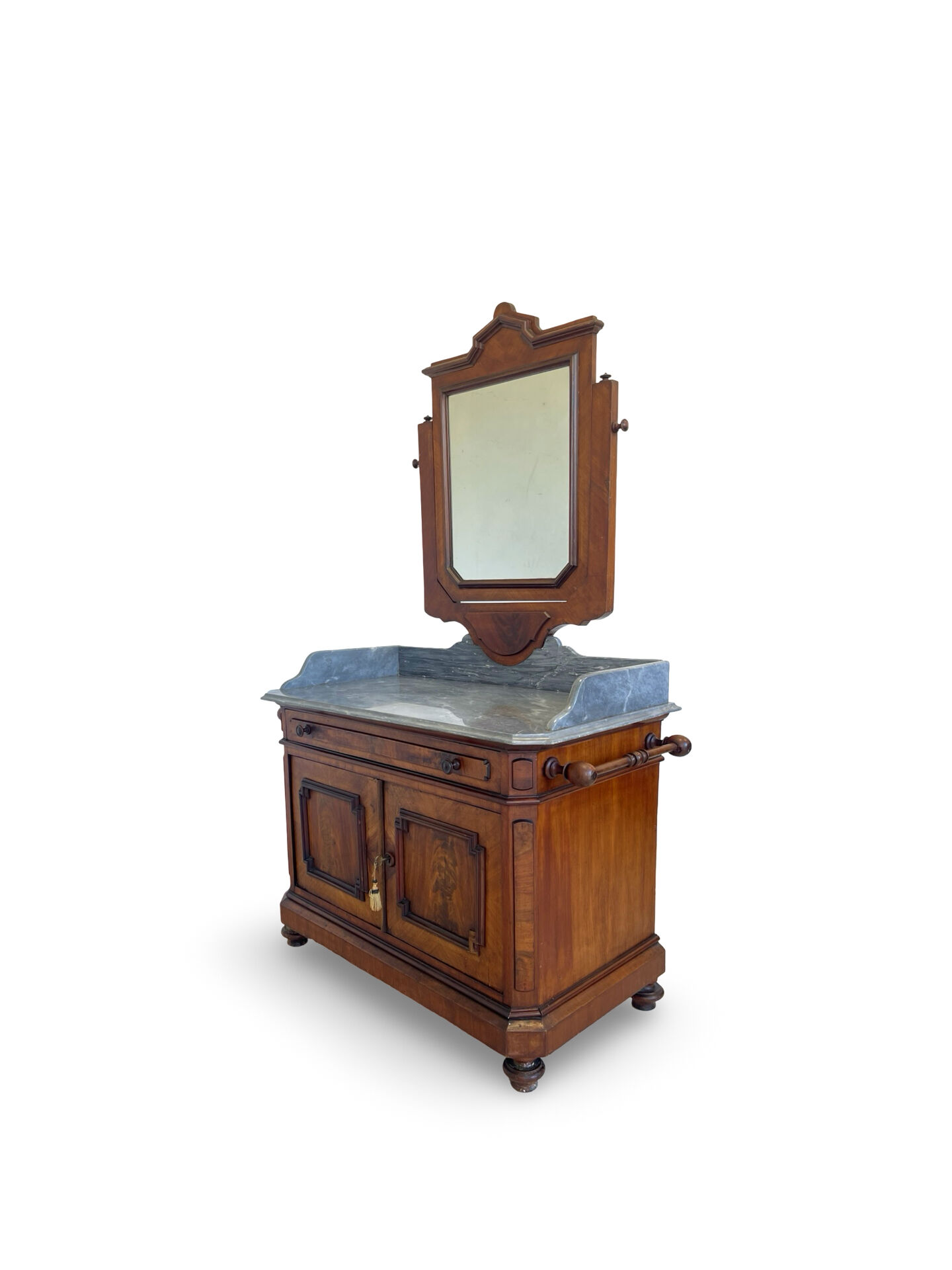 The antique walnut vanity , 19th century