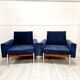 Pair of Mid-Century Danish Club Armchairs in Kiushu Style