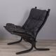 Pair of vintage leather armchairs from the 1970s, "Siesta", designed by I.