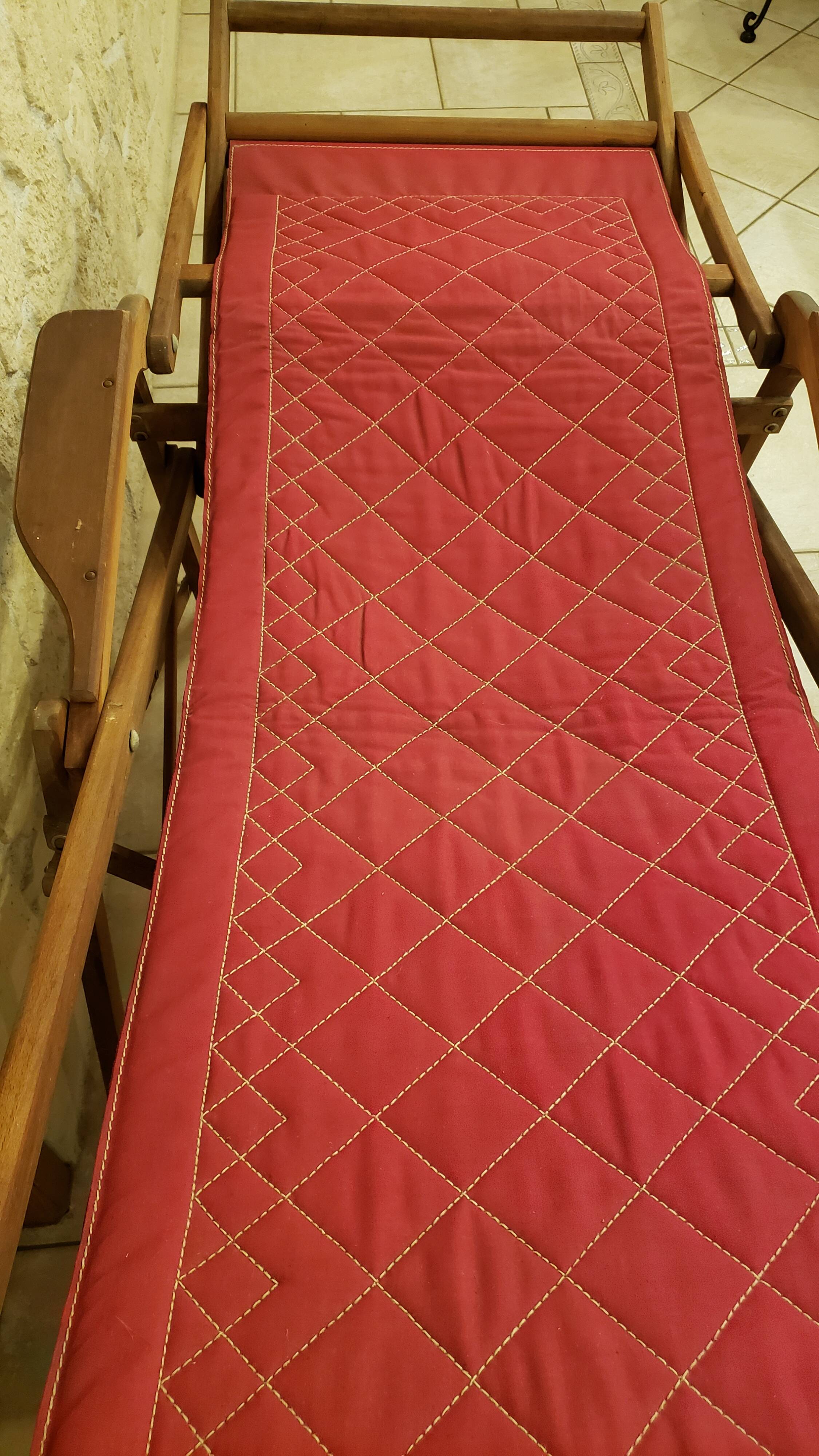 CLAIRITEX folding liner deck chair