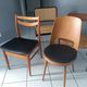 Suite of 4 mismatched vintage chairs Marcel Breuer, niels Otto Miller, Baumann Mondor and Samcom