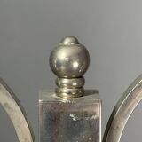 Dutch art deco nickel desk or table lamp, 1930s