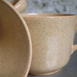 Set of 2 tea cups / Speckled ceramic mug