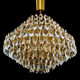 Vintage XXL Luxury Golden Chandelier Fine Gold and Crystal , 60 70 years