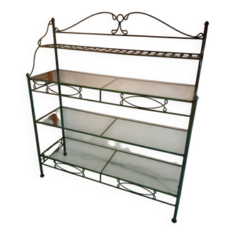 Meuble de présentation, étagère-desserte à quatre niveaux