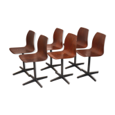 Set of 6 chairs Pagholz foot star